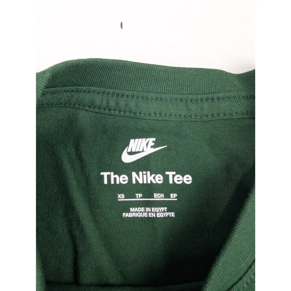 Nike Youth XS Futura Logo Tee - Fir (Dark Green)